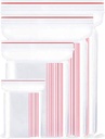 Zipper Lock Bags Pack of 100 - Choose your size