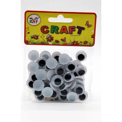 Googly Eyes Pack DIY Arts and Crafts Round Moving Different Sizes Self Adhesive