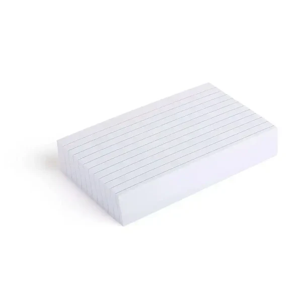 Index Cards - Pack of 100 - 3 X 5 / 4 X 6 / 5 X 8 Inches - Lined