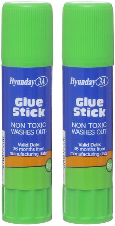 Hyunday Glue Stick Pack of 2 - Non Toxic - Washable