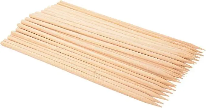 Long BBQ Sticks, Wooden Skewers, Roasting Sticks Pack of 40 pieces