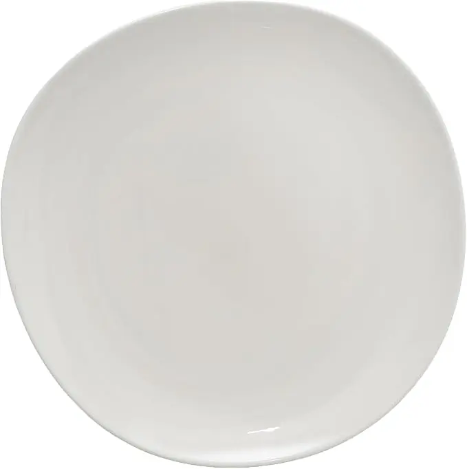 White Melamine Round Plate 23 cm