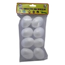 Simba Polystyrene Foam Figures - Egg (8-Pack)