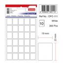 Tanex Rectangular Office Labels - White