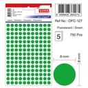 Tanex Round Office Labels - Fluorescent Colors