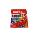 Kores - Kolores Duo: 24 Double-Sided Colored Pencils for Kids, Beginners and Adults with Soft Lead and Ergonomic Shape, Set of 48 Assorted Colors and Sharpener Included Model 93224