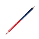 Kores - Twin: Double-Sided Red and Blue Pencils for Children and Students, Soft Lead and Triangular Ergonomic Shape, School Supplies for Writing and Correcting Model 94871