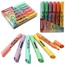 Kores High Liner Highlighter Pens - Chisel Tip - Assorted Trendy Pastel Colors (Set of 6)