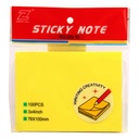 Simba Sticky Notes - Plain, Yellow