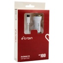 ETRAIN Car Charger + USB Type-C Cable, Model MP100 2.1A