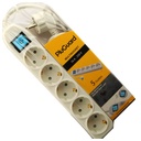 PluGuard Power Strip, 5 Outlets, 2m Cable, 3500W, 250V, 16A, with Power Switch