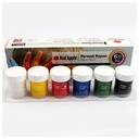 Red Apple Finger Paint Set, 6 Colors - 25 ML