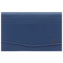 El Maayergy Small Cheque Case with 12 Pockets - Dark Blue