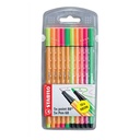 Stabilo Point 88 Fineliner - 10 Assorted Neon Colors