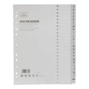 HFS 289 Alphabetical Tab Dividers - A4 Size - Grey