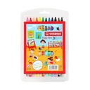 STABILO Swano Plastic Set of 24 Wax Crayons