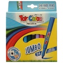 Toy Color Jumbo Felt Tip Color Markers - Set of 24 Colors