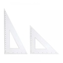 Apple Triangles Set, 22 and 15 cm - Clear