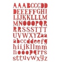 Apple E-70 Shining Letters Stickers - Red