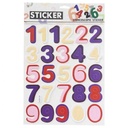 Apple E-7172 Multi-Color Numbers Stickers