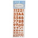 Apple E-84 Shining Numbers Stickers - Bronze