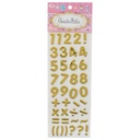 Apple E-84 Shining Numbers Stickers - Gold