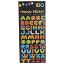 Apple E-85 Multi-Color Capital Letters Stickers