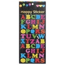 Apple E-85 Multi-Color Capital Letters Stickers