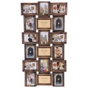 Brown Photo Frame for 18 Pictures - Large