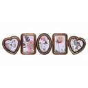 Gold Photo Frame for 5 Pictures - Elegant