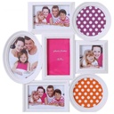 White Photo Frame for 7 Pictures - Modern