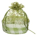 Baby Shower Gift Basket - Green & White