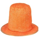 Orange Glittery Party Hat - Festive and Fun