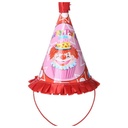 Multi-Color Happy Birthday Paper Cone Hat - Bright and Fun