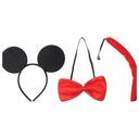 Decorative Headband Set with Bowtie and Necktie