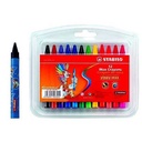 Stabilo Swano Wax Crayons - Set of 12 Assorted Colors