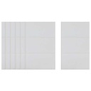 Apple Rectangle Stickers, 6 Sheets, 100x53 mm, Many Colors Available