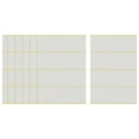 Apple White Rectangle Stickers - 7 Sheets, 110 x 38 mm