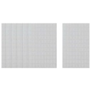 Apple White Rectangle Stickers - 7 Sheets, 12 x 8 mm