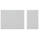 Apple White Rectangle Stickers - 7 Sheets, 12 x 8 mm