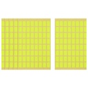 Apple Lime Rectangle Stickers - 6 Sheets, 16 x 10 mm