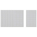 Apple White Rectangle Stickers - 7 Sheets, 27 x 19 mm