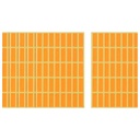 Apple Rectangle Stickers, 30 x 10 mm, Multiple Colors