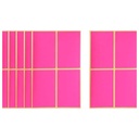 Apple Fuchsia Rectangle Stickers - 6 Sheets, 500 x 80 mm