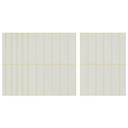 Apple White Rectangle Stickers - 7 Sheets, 67 x 16 mm