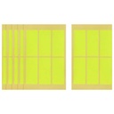Apple Lime Rectangle Stickers - 6 Sheets, 67 x 30 mm
