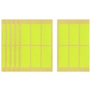 Apple Lime Rectangle Stickers - 6 Sheets, 67 x 30 mm