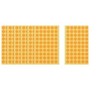Apple Round Stickers, 13 mm, Assorted Colors