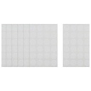 Apple White Round Stickers - 7 Sheets, 25 mm Diameter