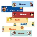 Medium Cartoon Customized School Label  ( Rectangular 5.7cm x 1.6cm ) 